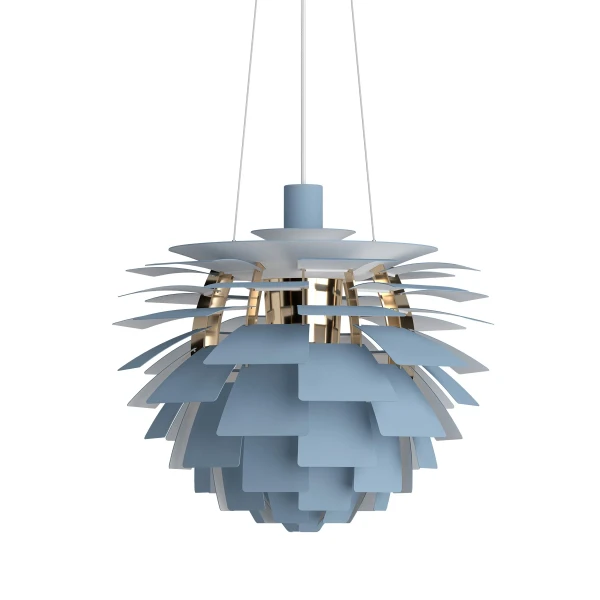 PH Artichoke 480 Pendant Dusty Blue Brass OFF kuva