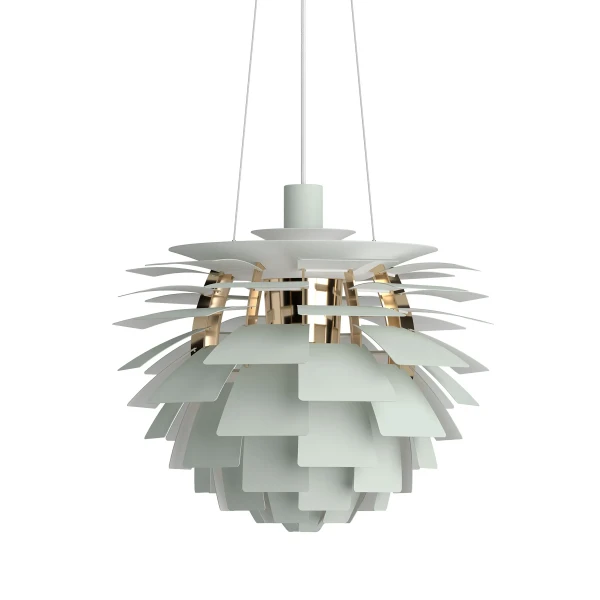 PH Artichoke 480 Pendant Dusty Green Brass OFF kuva