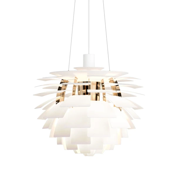 PH Artichoke 480 Pendant Soft White Brass image