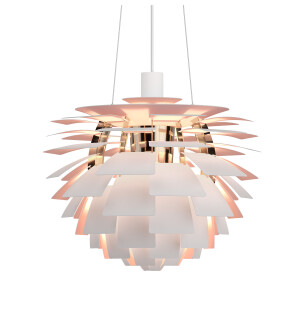 Louis Poulsen PH ARTICHOKE Ø480  Anniversary taklampa, matte white/pale rose image