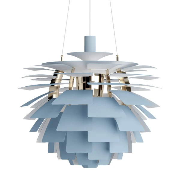 PH Artichoke 600 Pendant Dusty Blue Brass OFF kuva