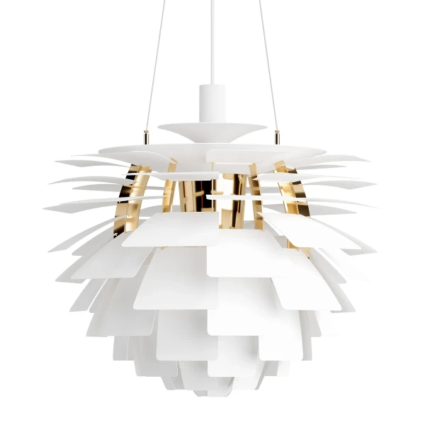 PH Artichoke 600 Pendant Soft White Brass OFF kuva