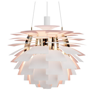 Louis Poulsen PH ARTICHOKE Ø600 Anniversary taklampa, matte white/pale rose image
