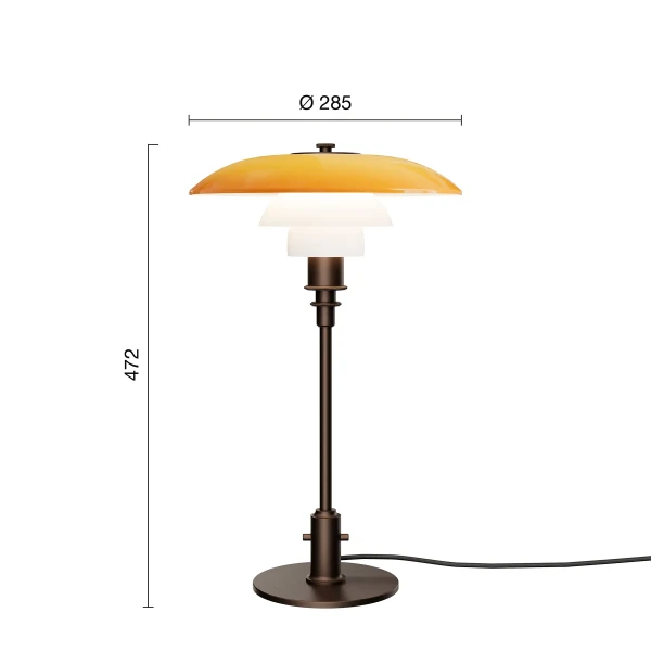 PH Centenary 3 2 Table lamp EU Measurement kuva