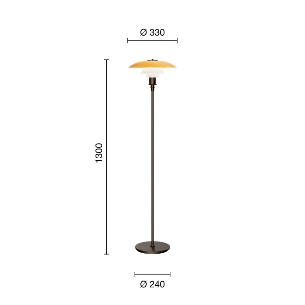 PH Centenary 35 25 Floor lamp EU Measurement kuva