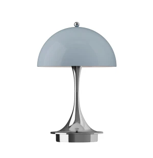 Louis Poulsen PANTHELLA 160 PORTABLE V3 pöytävalaisin, siniharmaa/kromi kuva