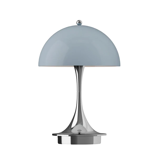 Panthella 160 Portable Lamp 160 Opal Original Bluegrey Chrome OFF kuva