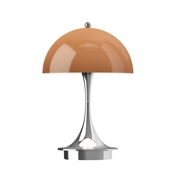 Panthella 160 Portable Lamp 160 Opal Original Brown Chrome kuva