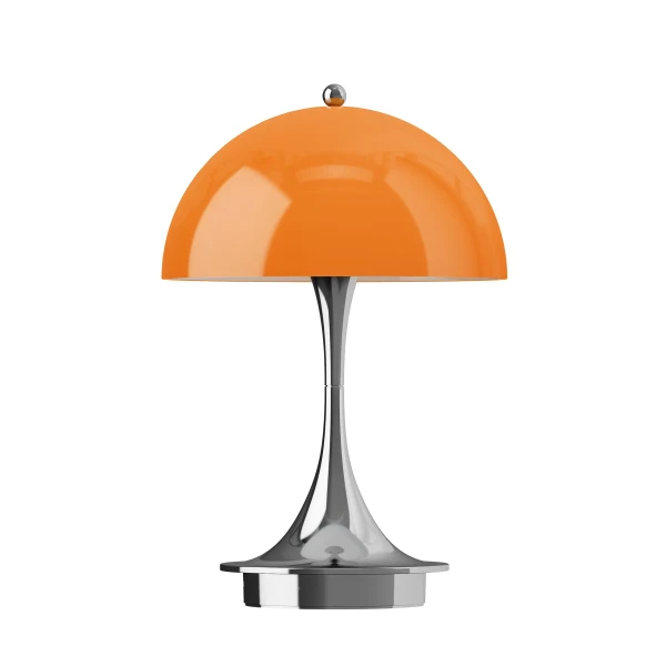 Panthella 160 Portable Lamp 160 Opal Original Orange Chrome OFF kuva