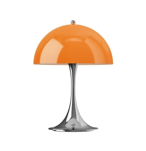 Louis Poulsen PANTHELLA 250 PORTABLE V3 pöytävalaisin, oranssi/kromi kuva
