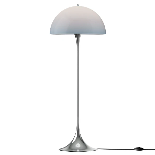 Panthella Originals Floor Lamp 500 Opal Blue Chrome kuva