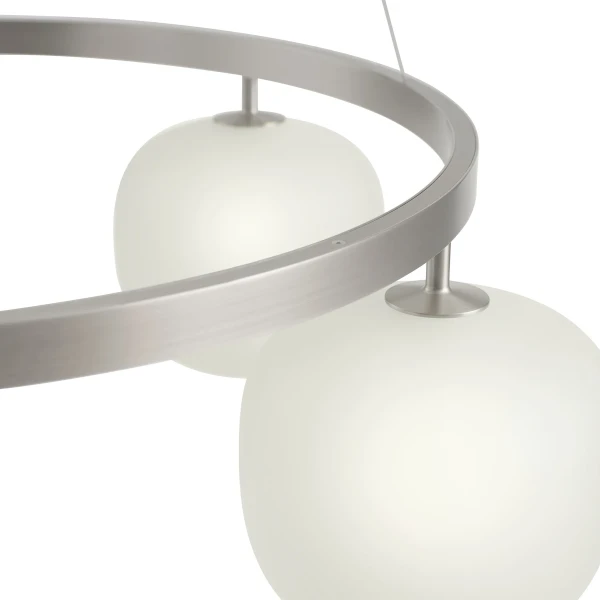 Rime chandelier 5 aluminum grey detail muuto kuva