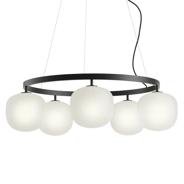 Rime chandelier 5 black muuto kuva