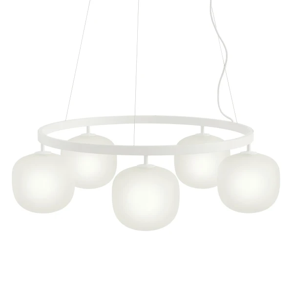 Rime chandelier 5 white top view muuto image