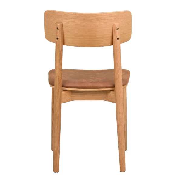 Rowico 120940 b Wolcott chair brown fabric oak kuva