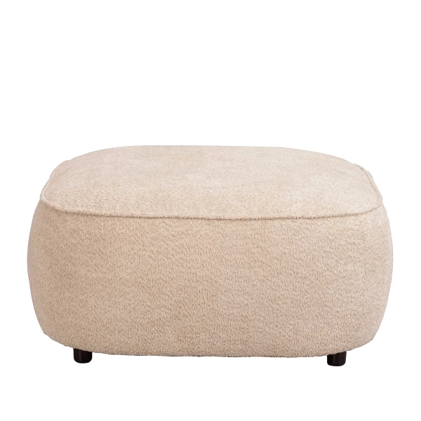 Rowico 124565 Norris foot stool light beige fabric Anna 2 image