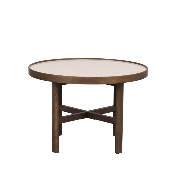 Rowico 121097 a Marsden coffee table 60x60 beige ceramics brown oak kuva