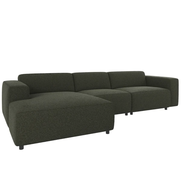 Rowico 121685 Willard sofa 4 seater chaise longue L green Alice 162 B image