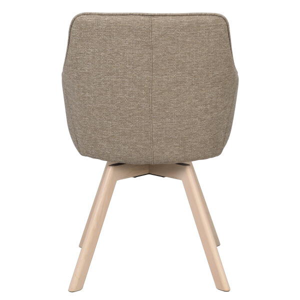 Rowico Alison armchair dark beige whitepigm. oak back image