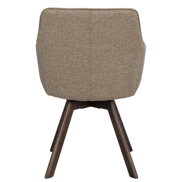 Rowico Alison swivel armchair dark beige brown oak back image