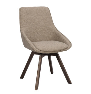 Rowico ALISON stol, mörk beige/brun ek image