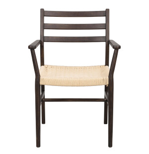 Rowico HARLAN käsinojatuoli, ruskea tammi kuva