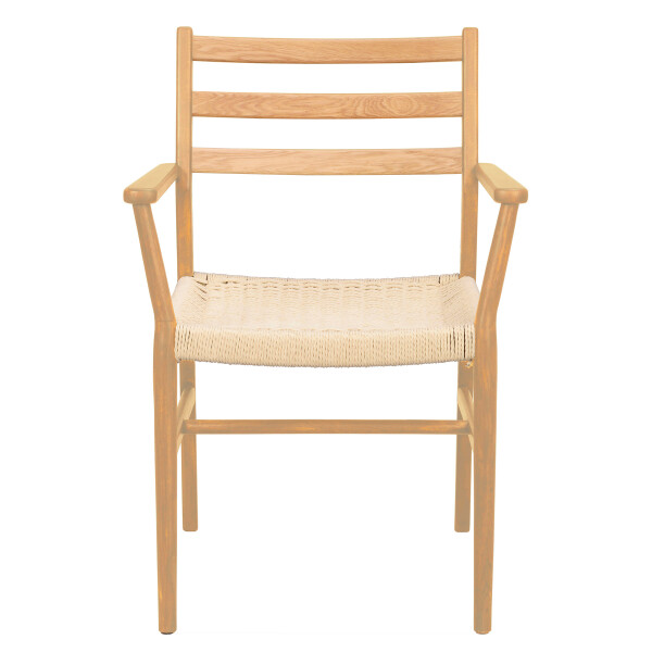 Rowico Harlan armchair oak braided seat image