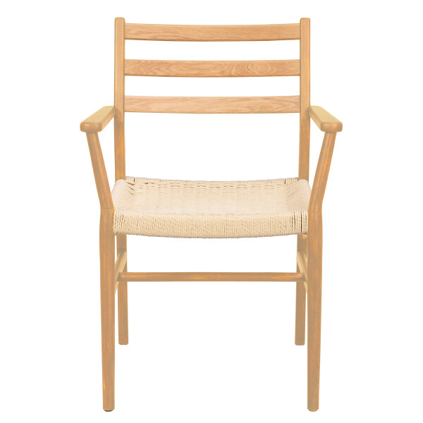 Rowico Harlan armchair oak braided seat kuva