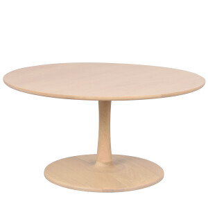 Rowico HOBART sohvapöytä Ø90 cm, valkotammi kuva