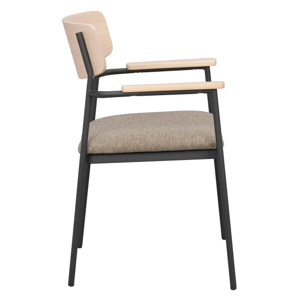 Rowico Maymont armchair whitepigm. oak side kuva