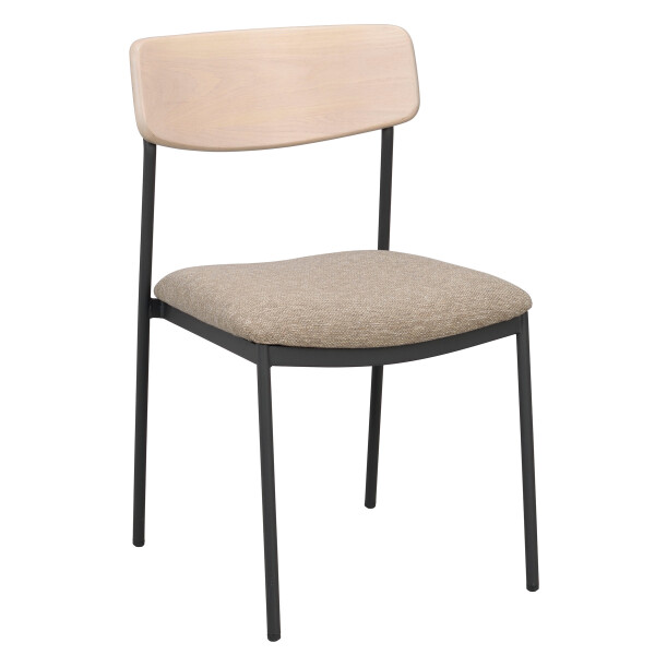 Rowico Maymont chair whitepigm. oak dark beige black kuva
