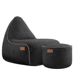 SACKit COBANA LOUNGE säckstol & sittpuff, svart image