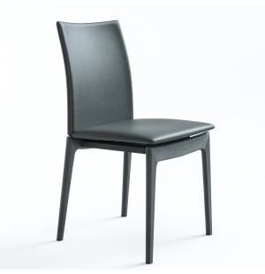 Skovby 63 tuoli, musta/nahka kuva
