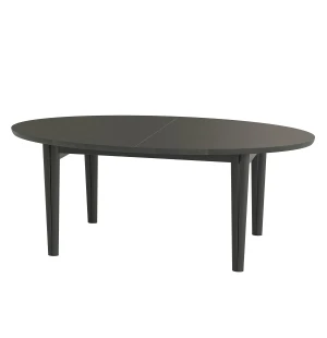 Skovby 78 jatkettava ovaali ruokapöytä 190-390x109 cm, musta kuva