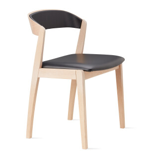 Skovby 826 tuoli, valkoöljytty/musta kuva