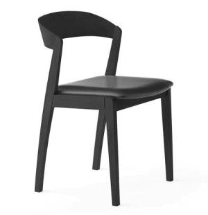 Skovby 825 stol, svart/läder image