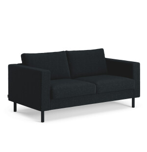 Swedese SOLID 2-istuttava sohva, Grain 206 Midnight/musta kuva