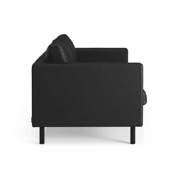 Solid 2 seater sofa SWEDESE Lader Elmo Baltique 99011 Svart 2 kuva