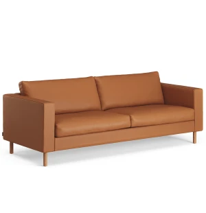 Swedese SOLID 3-sits soffa, Elmo Baltique 43003 Cognac/oljad ek image