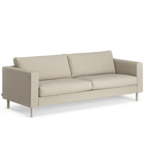 Swedese SOLID 3-sits soffa, Grain 202 Sand/vitlackad ek image
