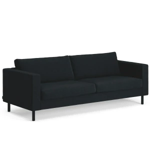 Swedese SOLID 3-sits soffa, Grain 206 Midnight/svart image