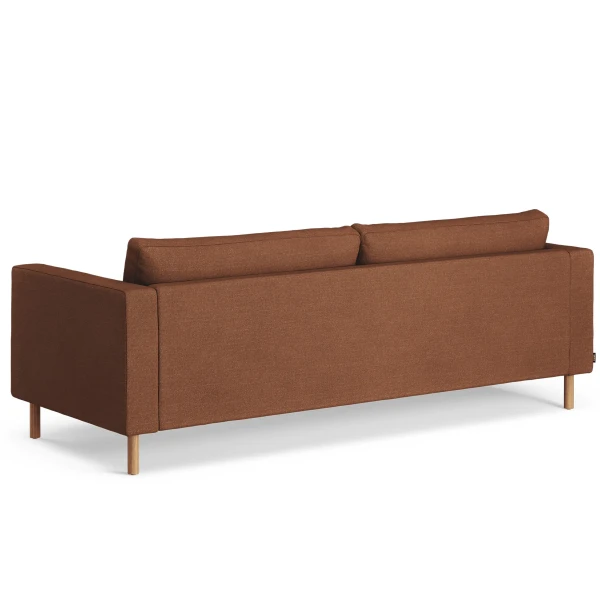 Solid Tyg Sahco Ecriture 0570 Terracotta back image