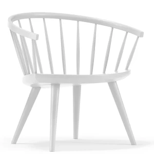 Stolab ARKA loungetuoli koivu, valkoinen kuva