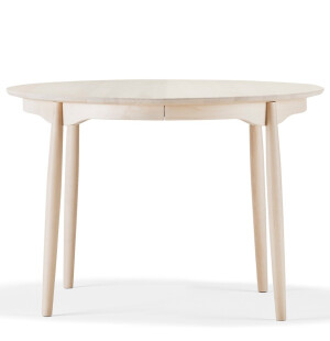 Stolab CARL jatkettava ruokapöytä koivu Ø115x165-315 cm, vaalea-mattalakattu kuva
