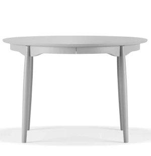 Stolab CARL jatkettava ruokapöytä koivu Ø115x165-315 cm, vaaleanharmaa kuva