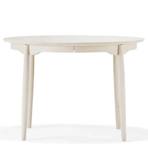 Stolab CARL jatkettava ruokapöytä koivu Ø115x165-315 cm, valkoöljytty kuva