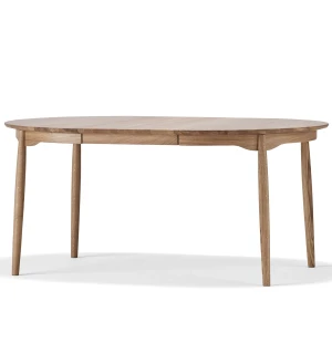 Stolab CARL jatkettava ruokapöytä tammi Ø115x165-315 cm, öljytty kuva