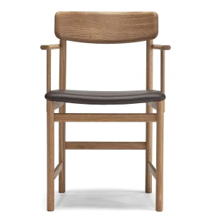 Stolab PAL käsinojatuoli tammi, öljytty/tummanruskea kuva