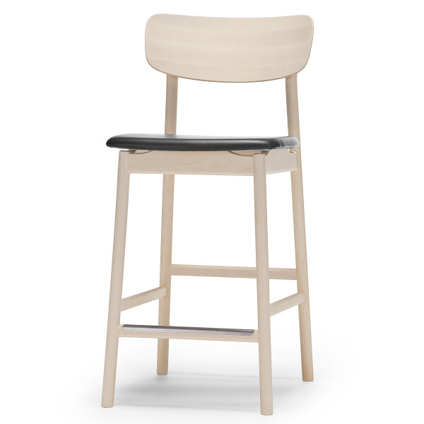 Stolab Prima Vista bar stool birch bright matt lacquer Elmo Elmotique VII 99001 black 0101 image