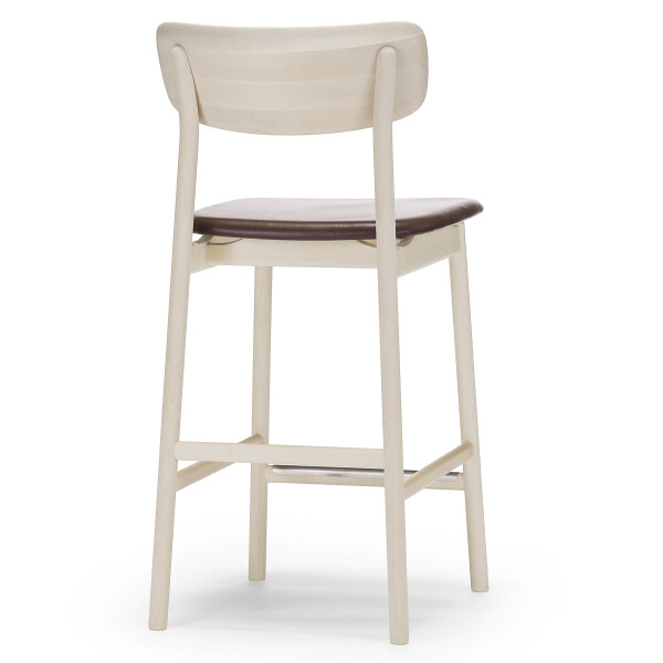 Stolab Prima Vista bar stool birch white oil Elmo Elmotique VII 93957 dark brown kuva